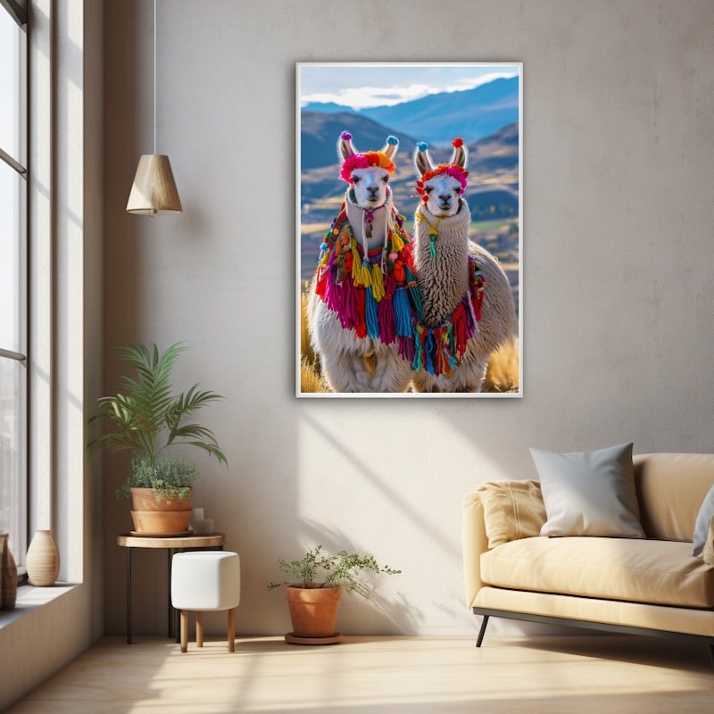 Cute Llama Painting