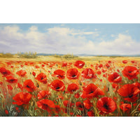 Thumbnail for Field of Red Poppies Canvas