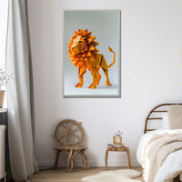 Thumbnail for Geometric Lion Canvas