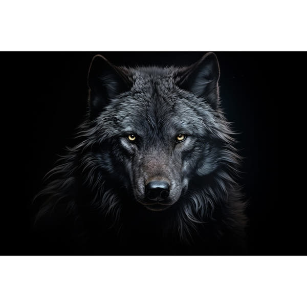 Black Wolf Canvas