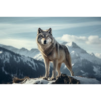 Thumbnail for Wolf on Mountain Canvas