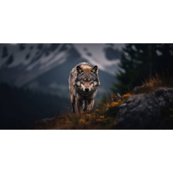 Large Wolf Canvas