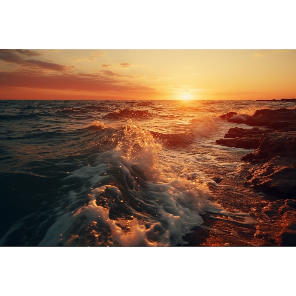 Sun over Ocean Canvas