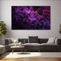 Thumbnail for Purple Flower Canvas Painting