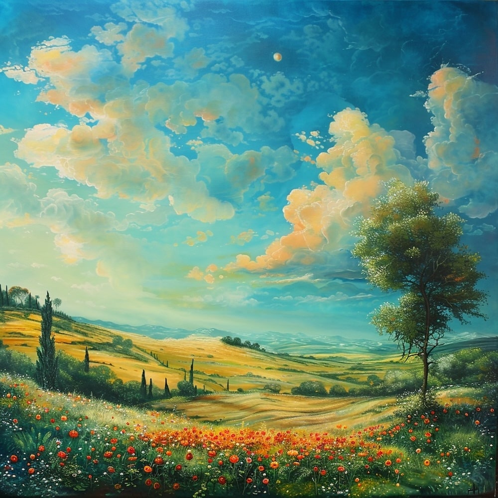 Modern Art Scenery Canvas