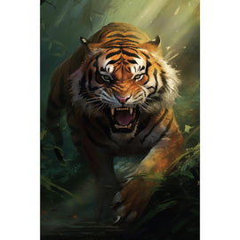 Tiger Hunting Canvas