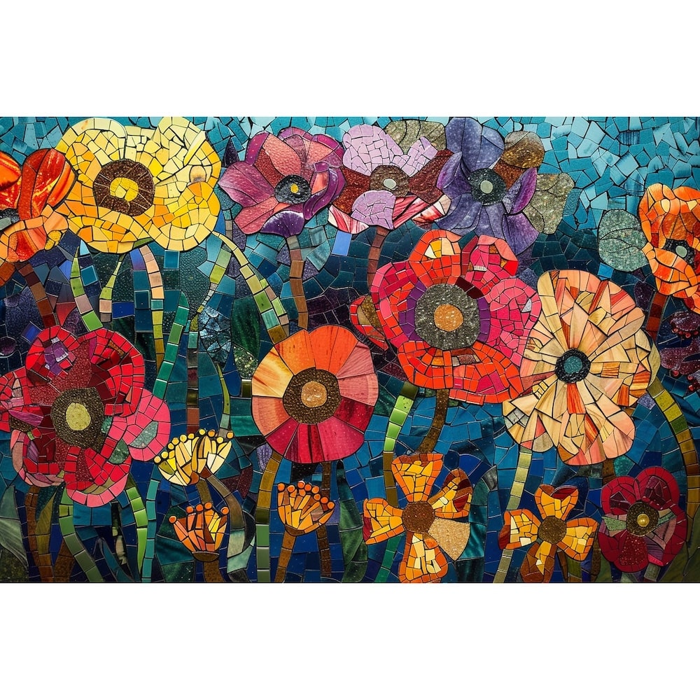 Colorful Flower Painting Art