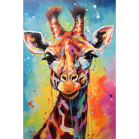 Thumbnail for Multicolored Giraffe Painting