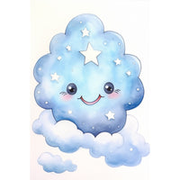 Thumbnail for Cloudy Night Sky Canvas