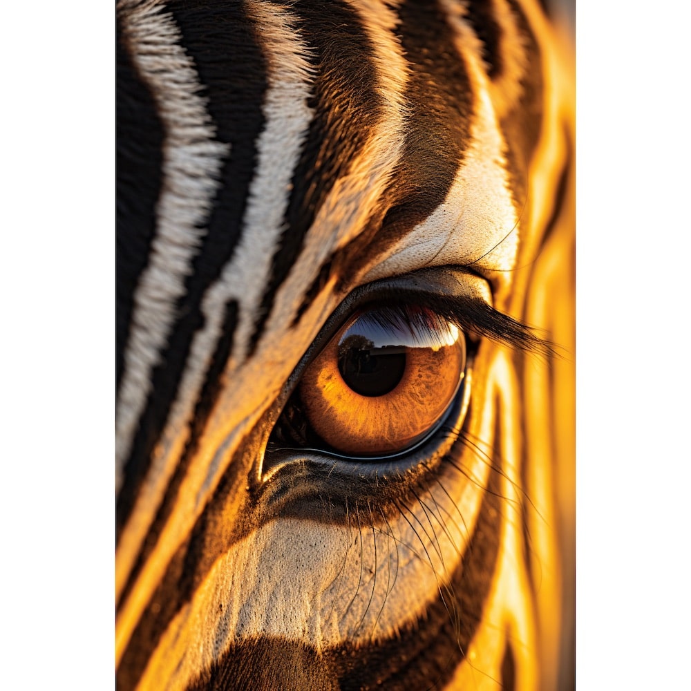 Zebra Eye Canvas