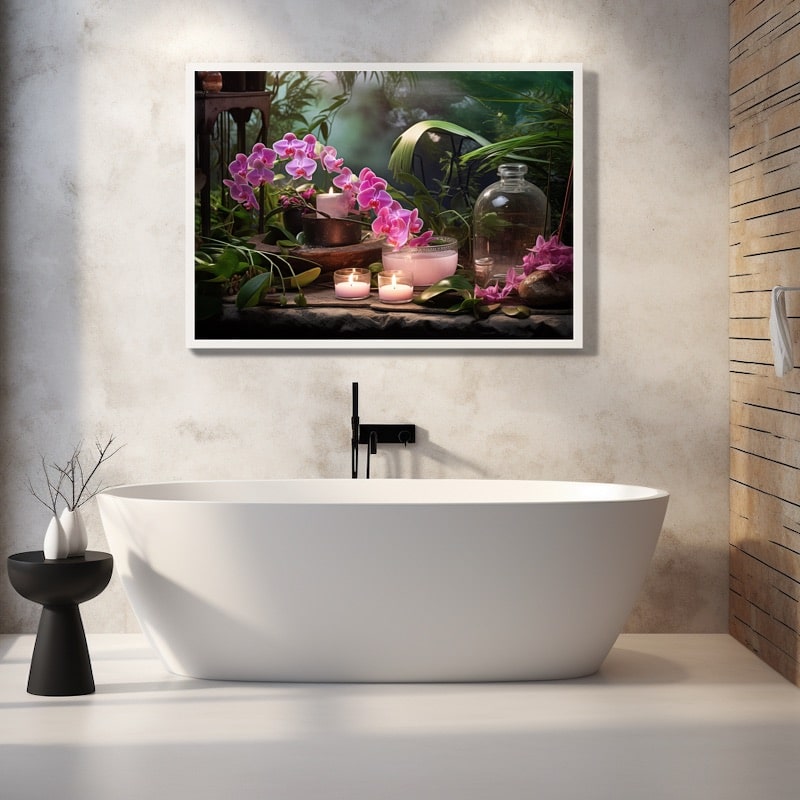 Realistic Orchid Painting