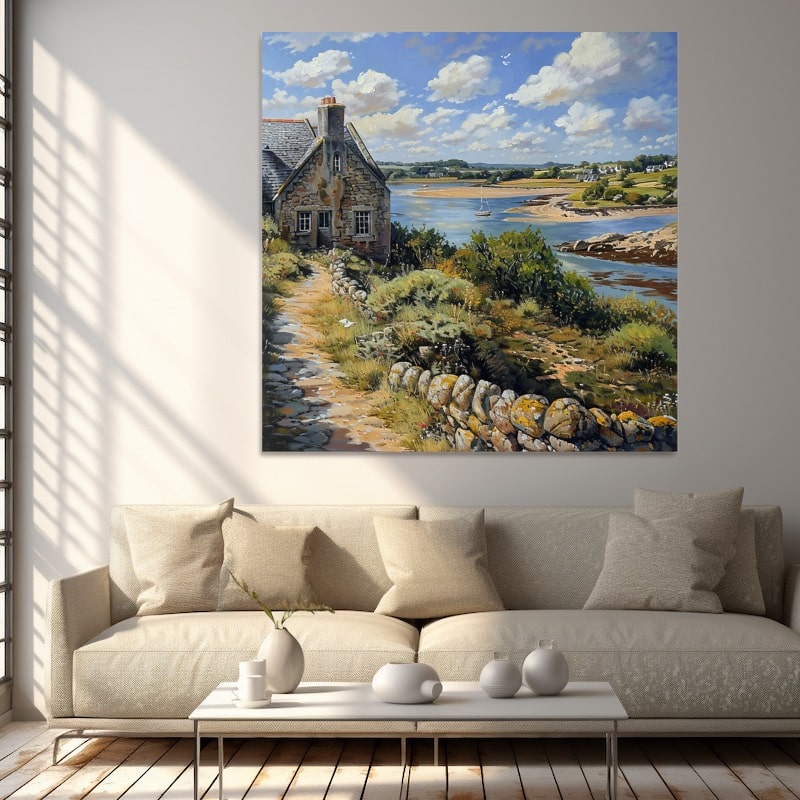 Cottage Landscape Painting