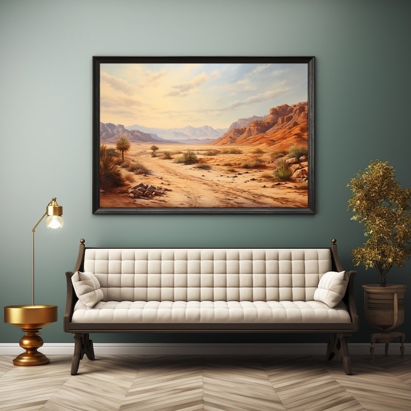 Oil Painting Desert Landscape