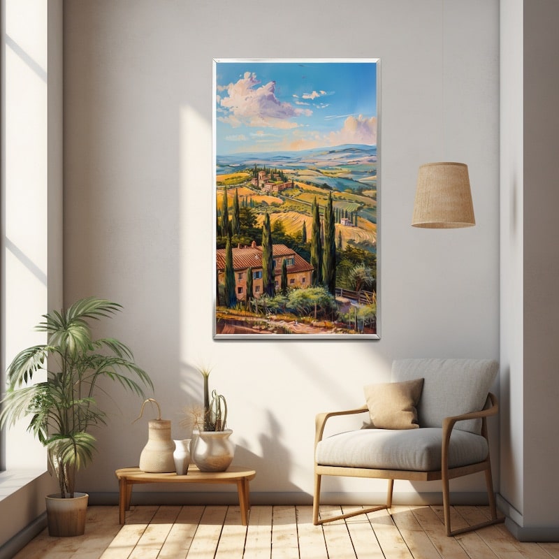 Painting of Tuscany Landscape