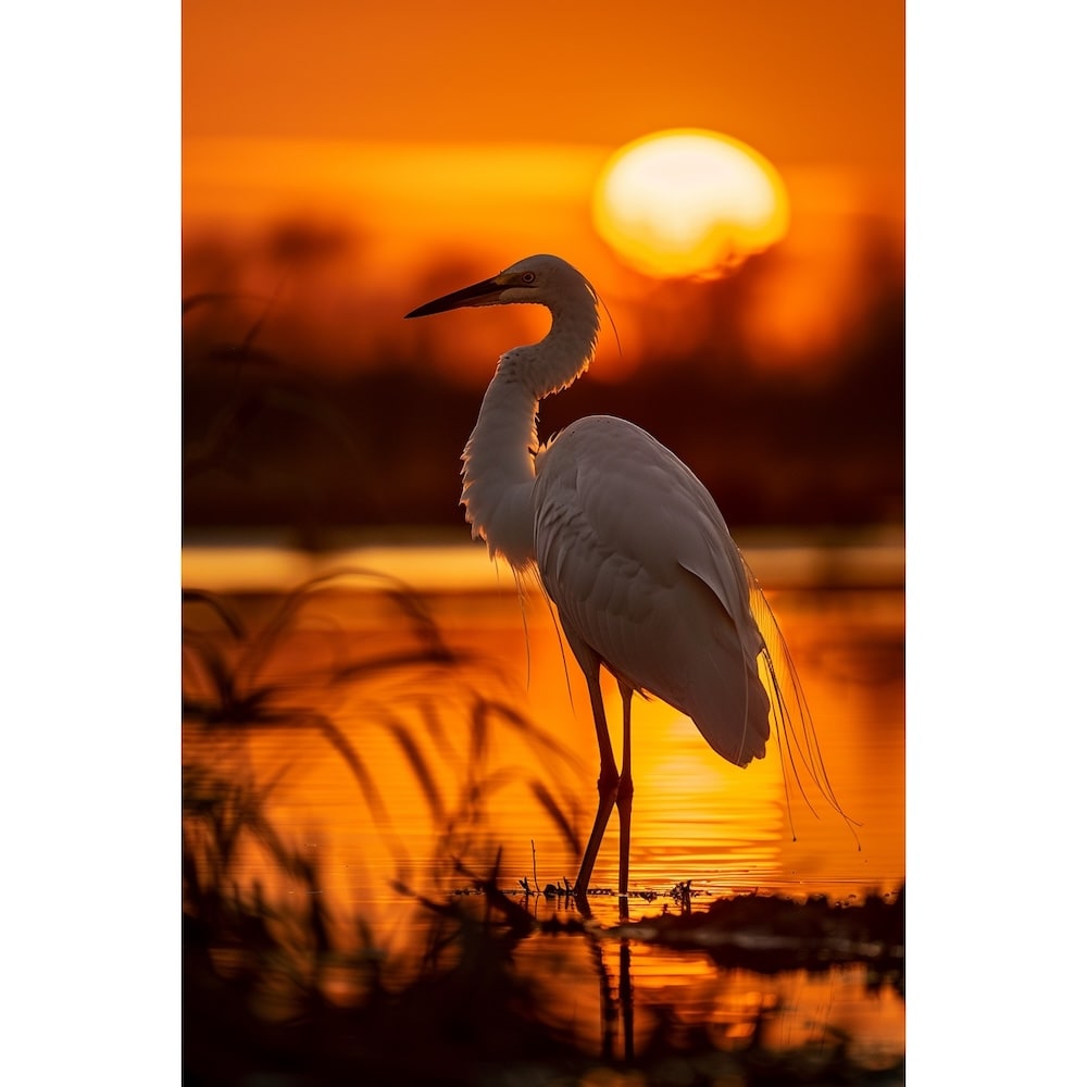 Red Landscape Canvas