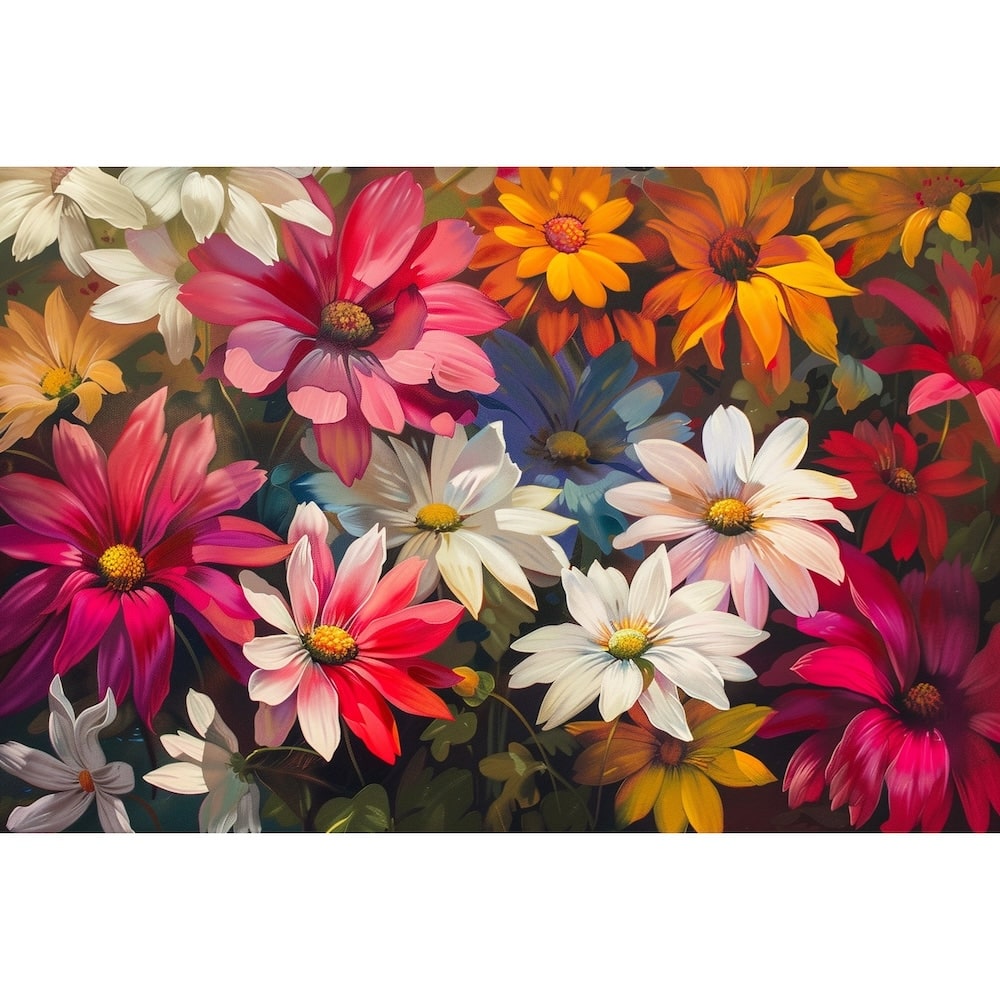 Modern Flower Oil Canvas