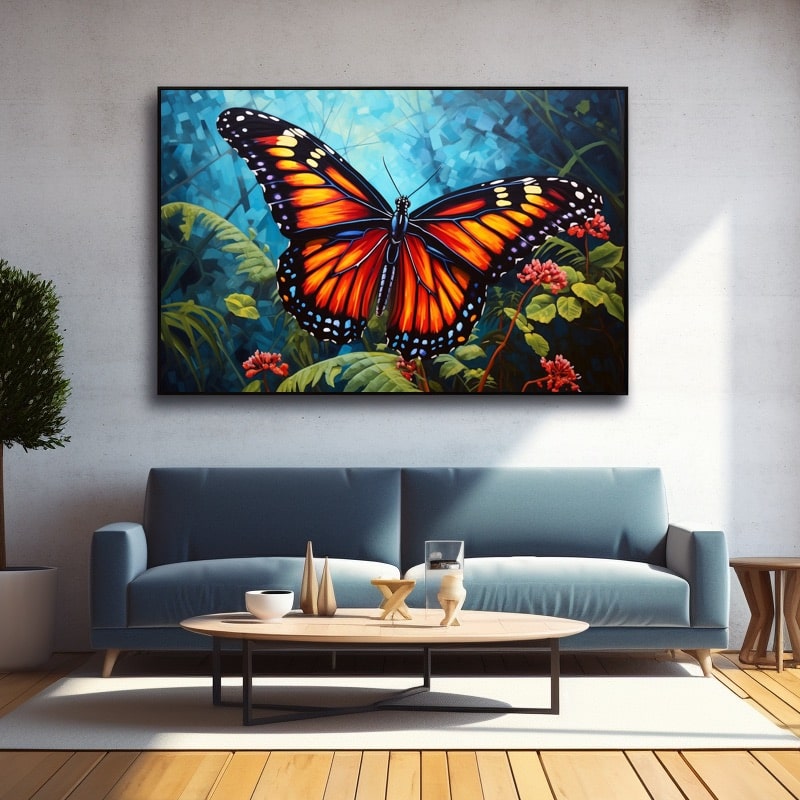 Acrylic Painting of a Butterfly