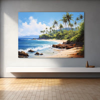 Thumbnail for Beach Scene Acrylic Painting