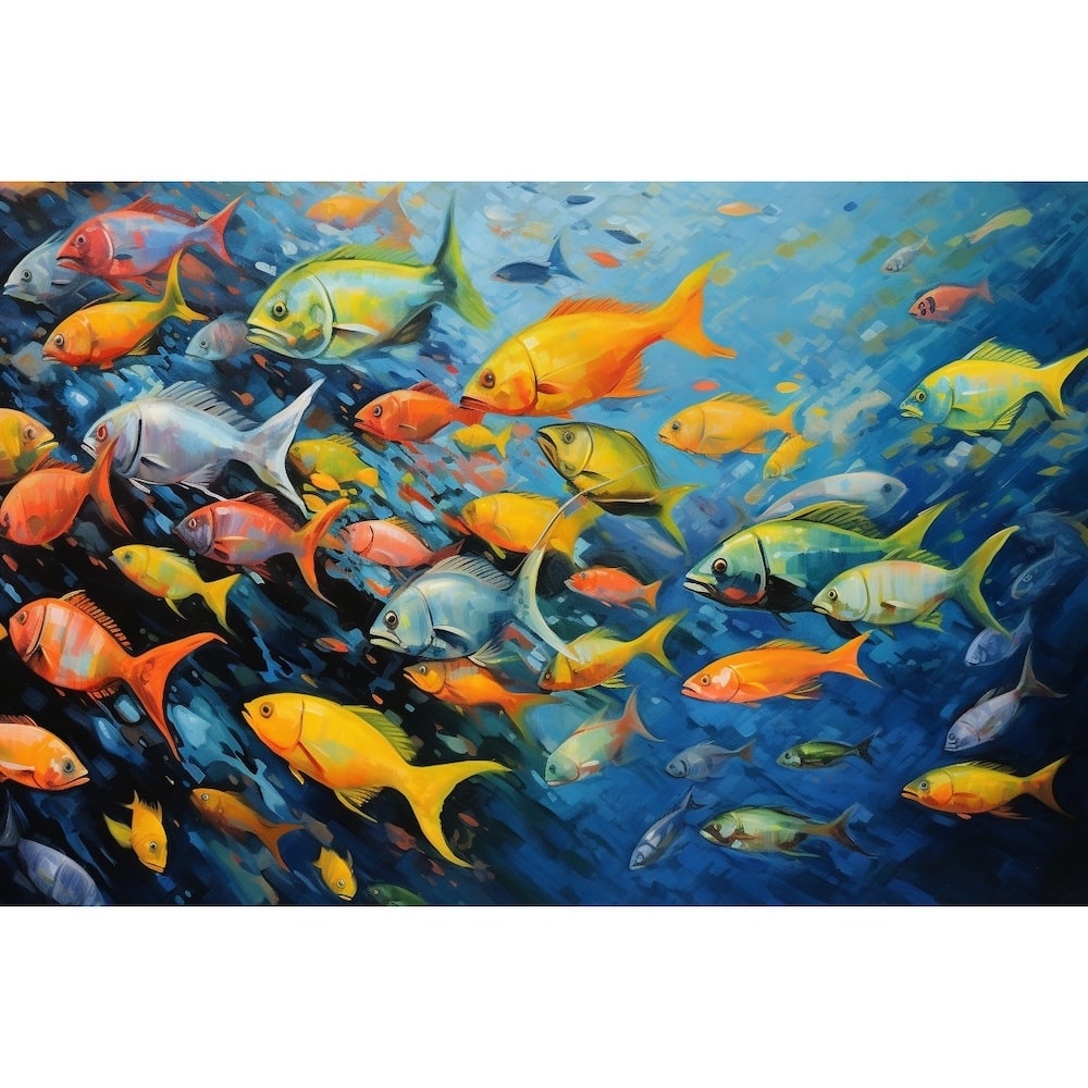 Tropical Fish Canvas on Canvas