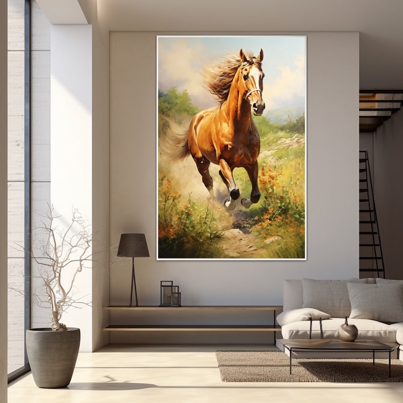 Fine Art Painting of Horse