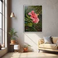 Thumbnail for Hibiscus Flower Oil Painting