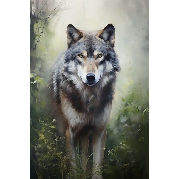 Wolf Canvas Painting