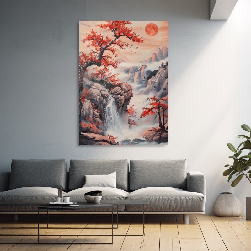 Traditional Japanese Landscape Painting