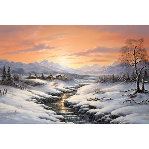 Winter Scene Canvas