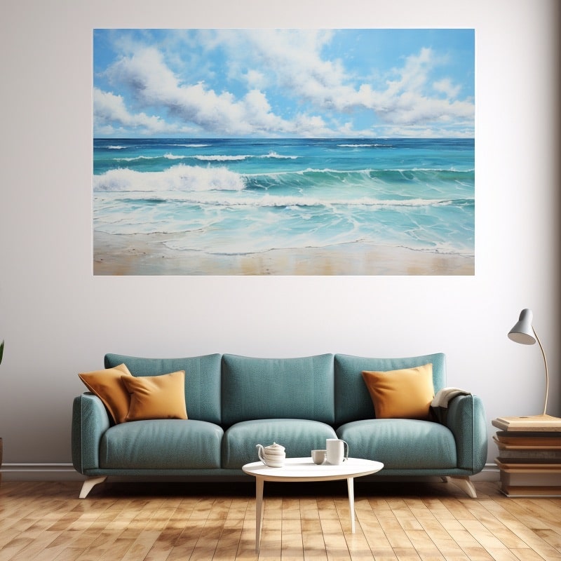 Blue Beach Painting