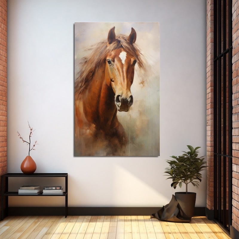 Horse Head Painting Canvas