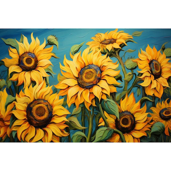 Sunflowers Abstract canvas