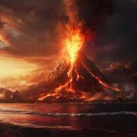 Thumbnail for Volcano Landscape Canvas