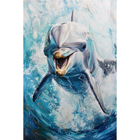 Thumbnail for Oil Canvas Dolphin