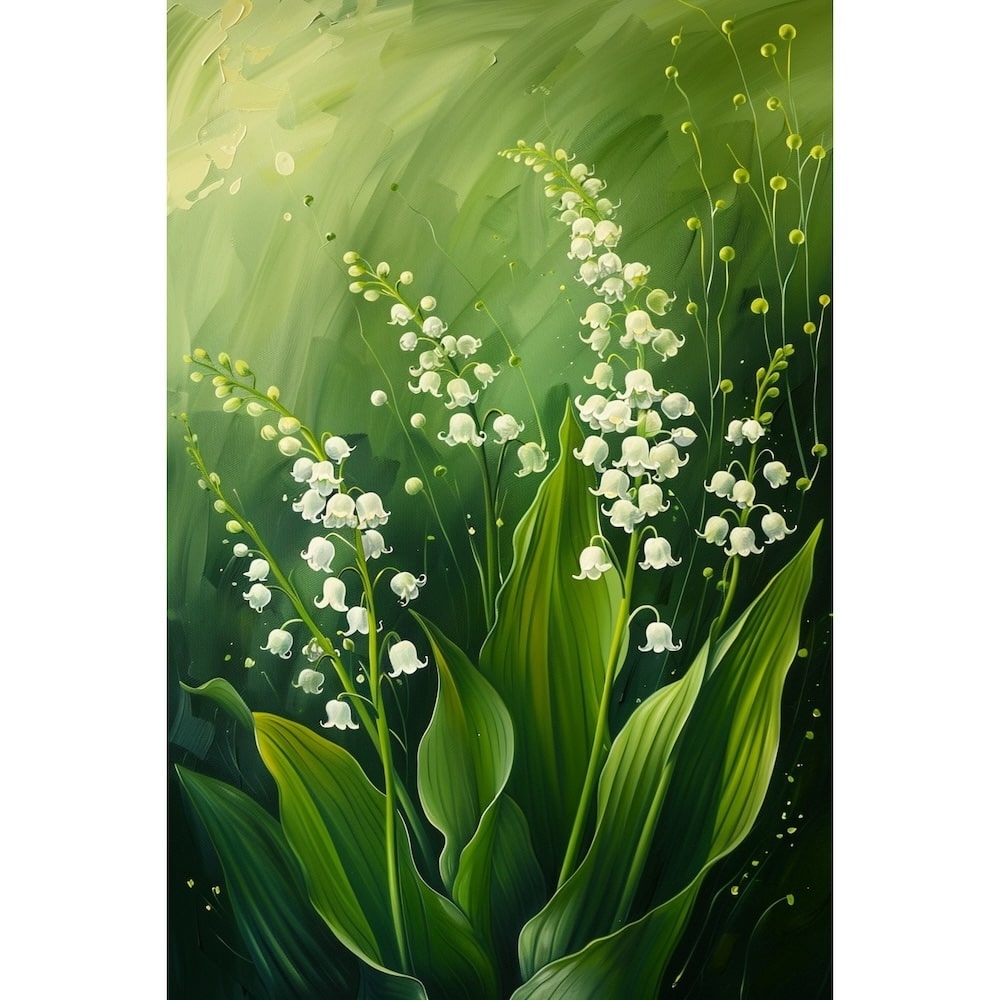 Canvas of a White Flower