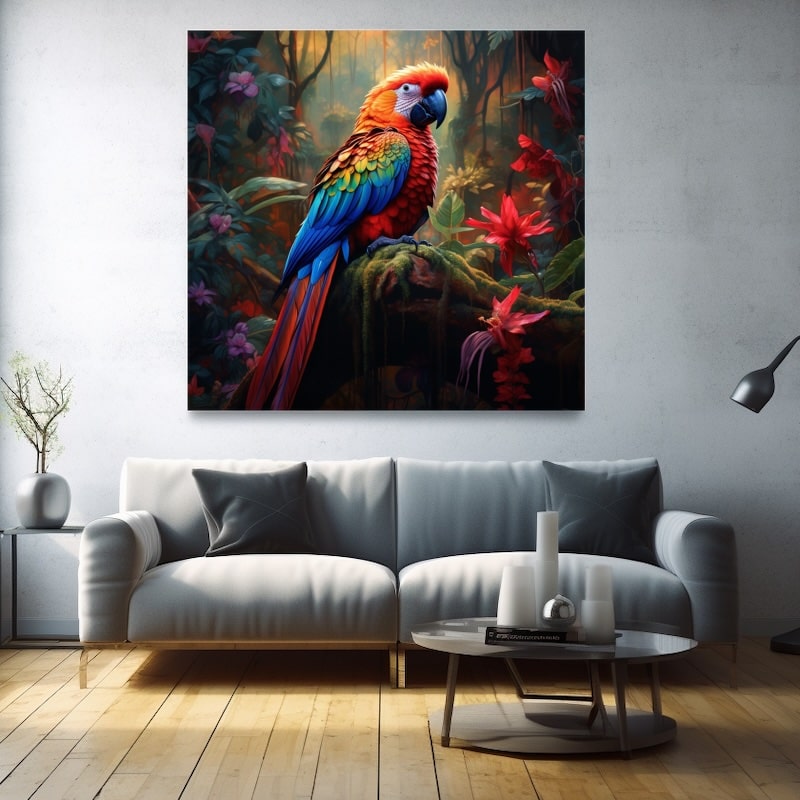 Luxury Parrot Painting