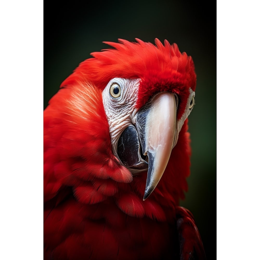 Red Macaw Canvas