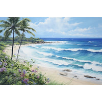 Thumbnail for Tropical Beach Art Canvas