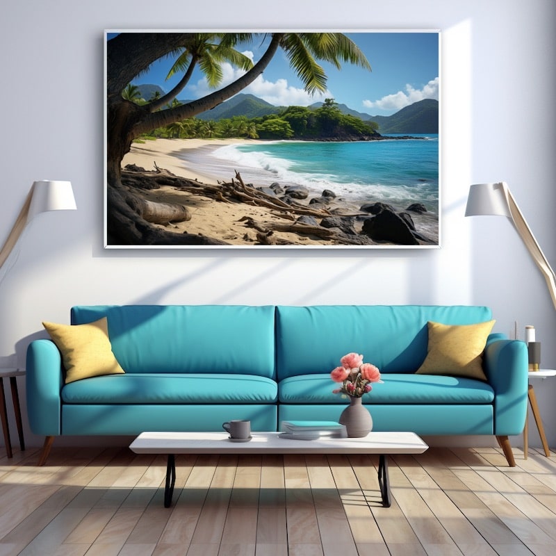 Tropical Beach Canvas