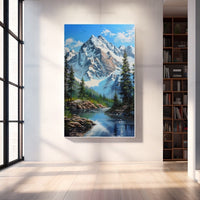 Thumbnail for Mountain with River Painting