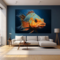 Thumbnail for Fish Painting Modern Art