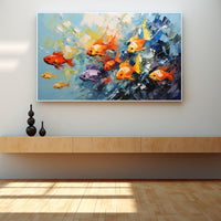 Thumbnail for Fish Abstract Art Painting