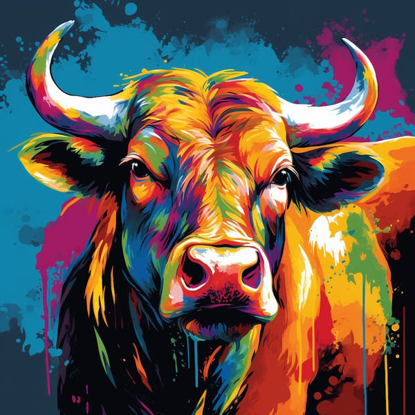 Bull Painting Art