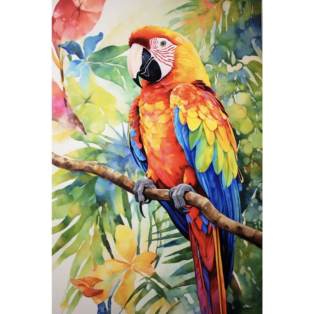 Parrot Painting Print