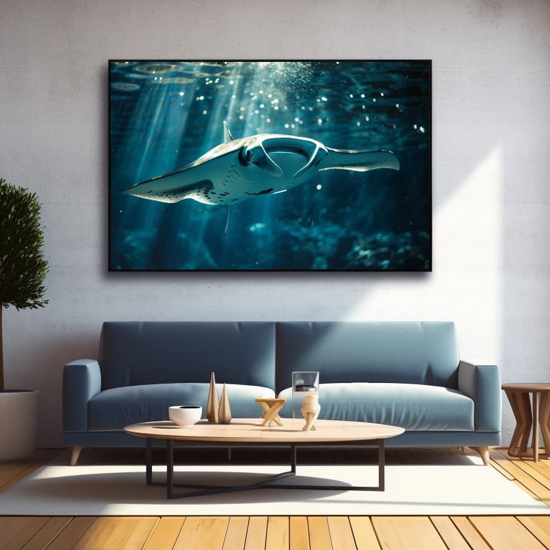 Manta Ray Painting