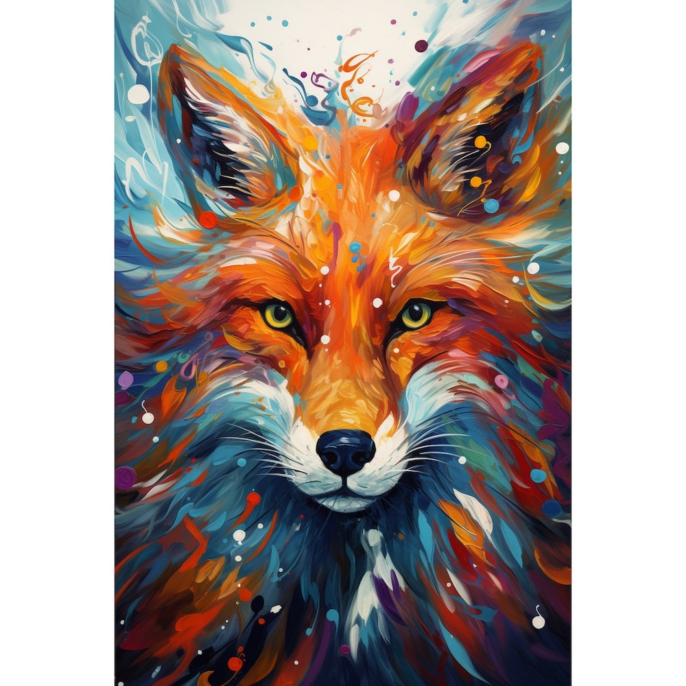 Whimsical Fox Canvas