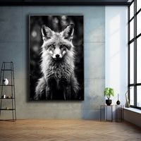Thumbnail for Black and White Fox Painting