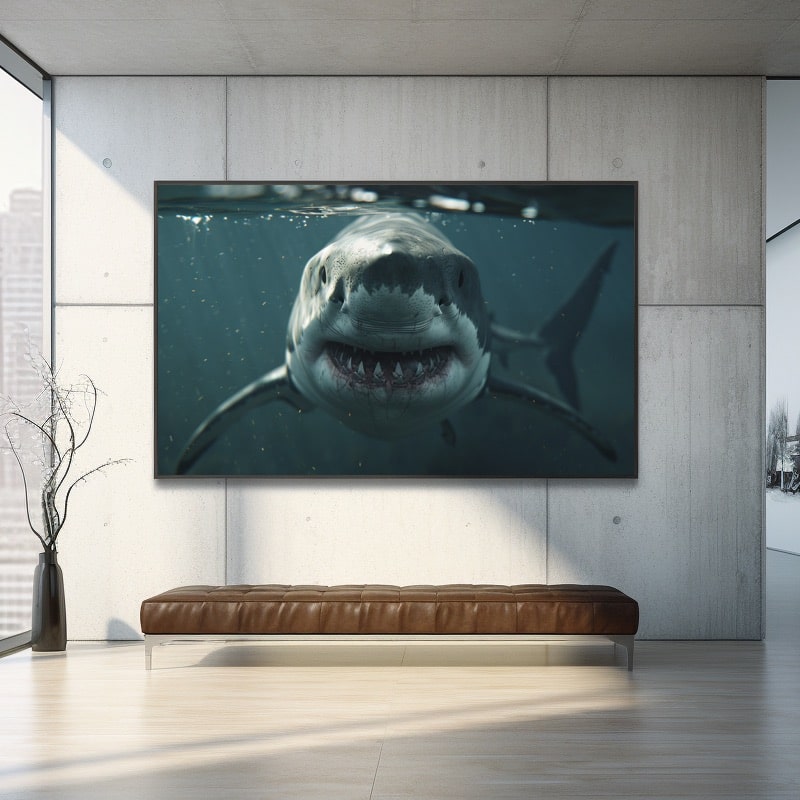 Great White Shark Painting