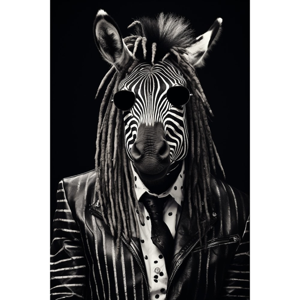 Funny Zebra Canvas