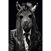 Thumbnail for Funny Zebra Canvas