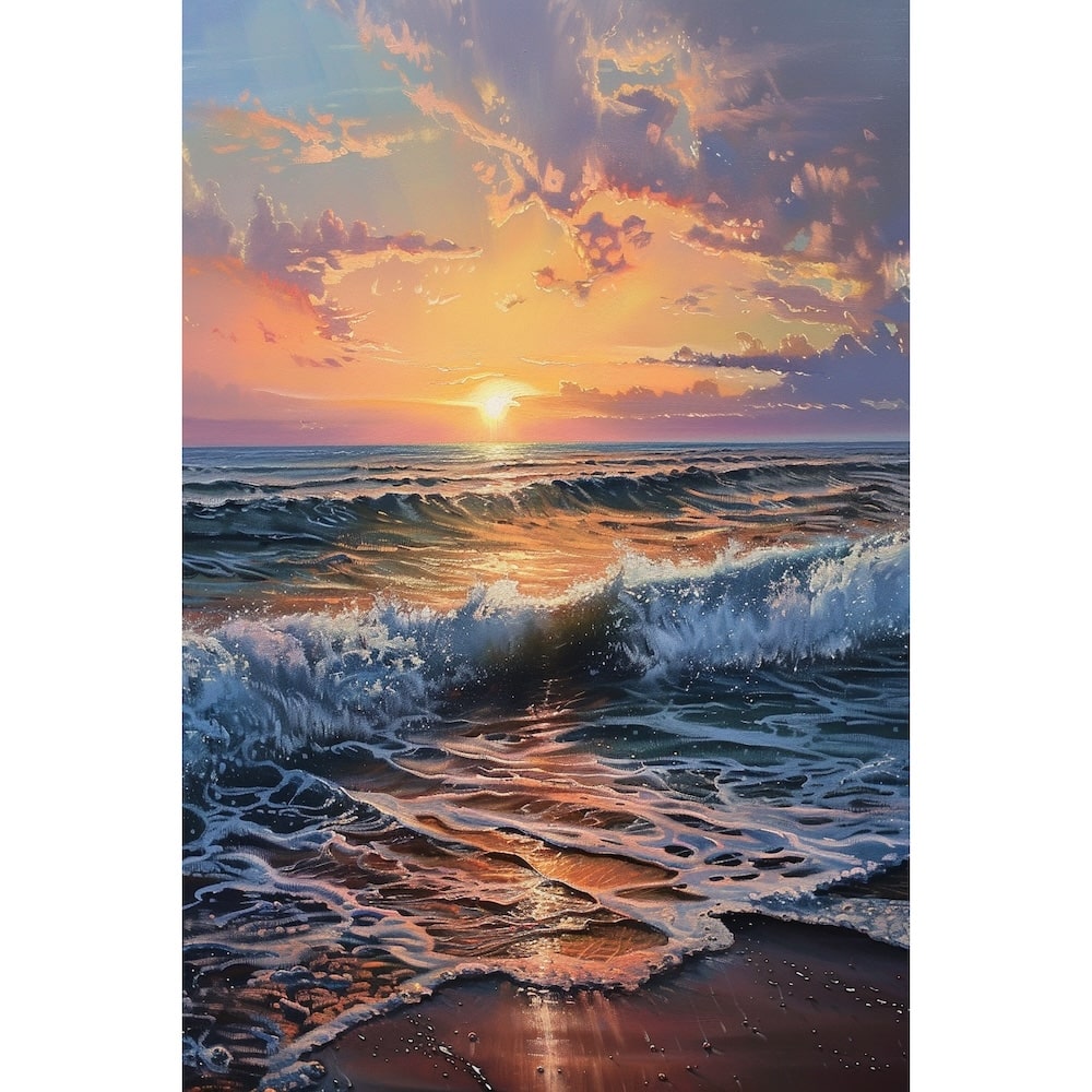 Ocean Sunset Painting